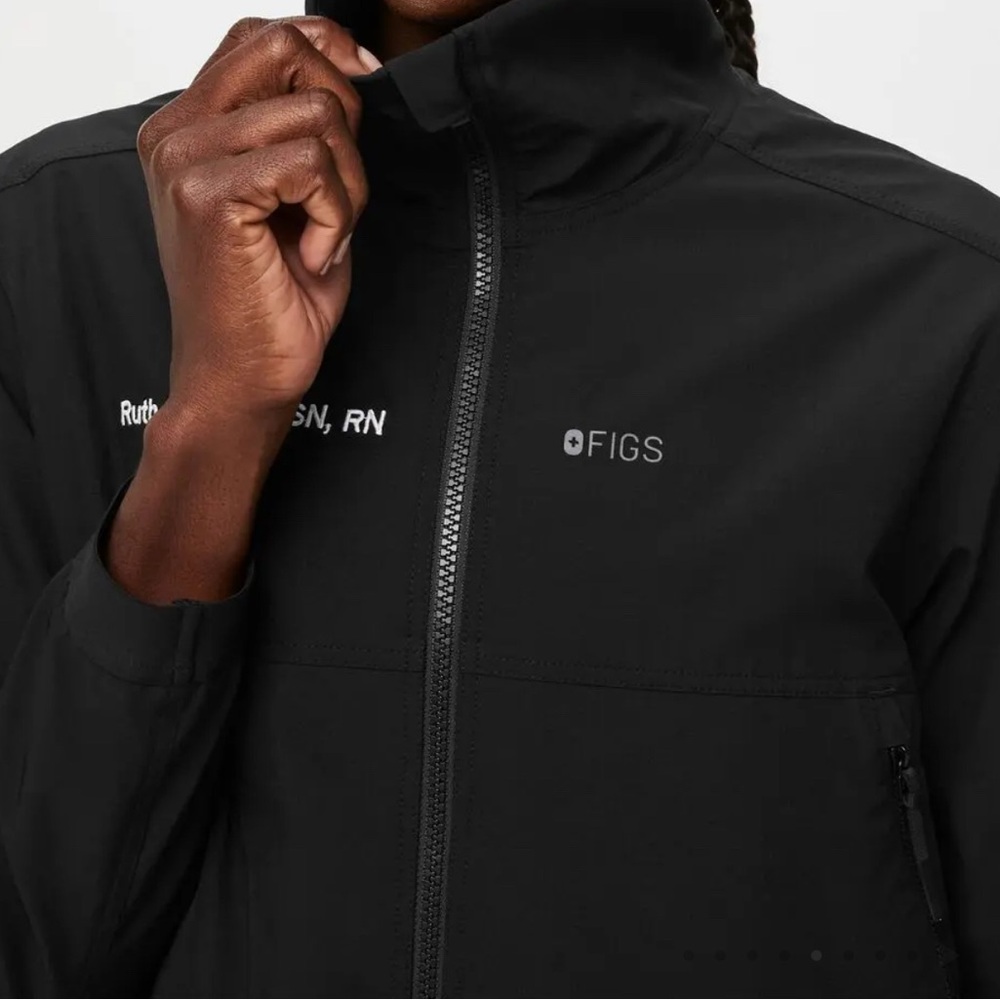 FIGS Black Professional Jacket